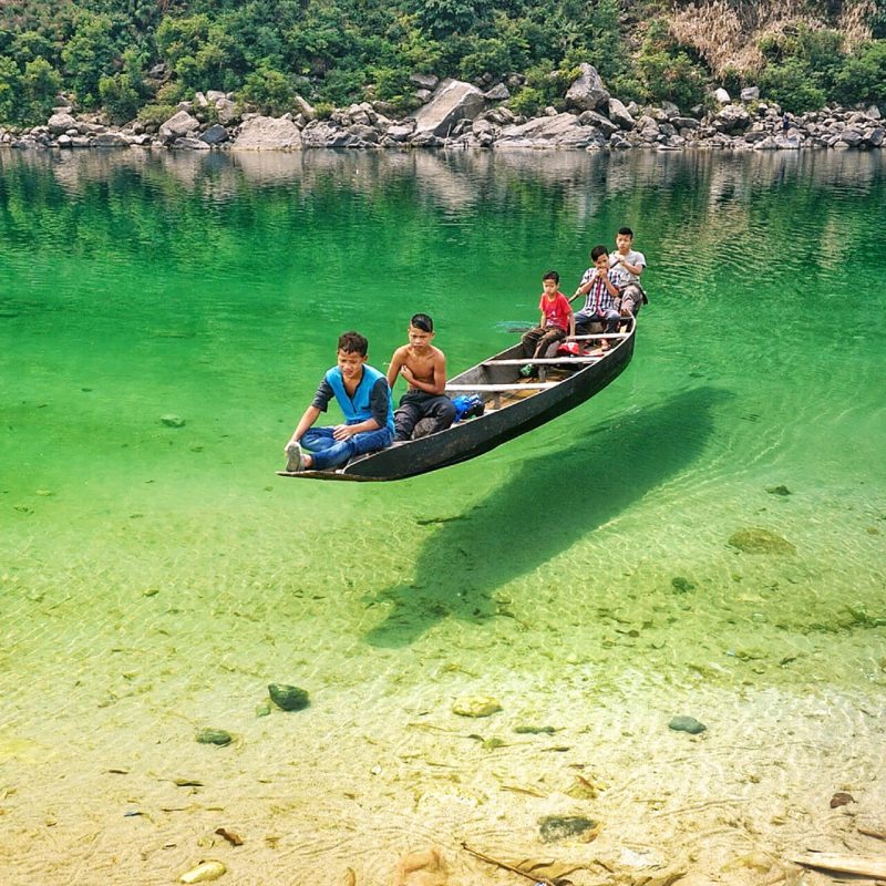 Boat on the Umngot River