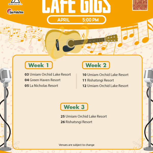 April 2025 Cafe Calendar Ri Bhoi