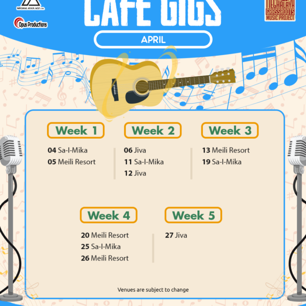 April 2025 Cafe Calendar Sohra