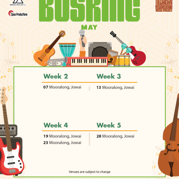 May 2025 Busking Calendar Jaintia