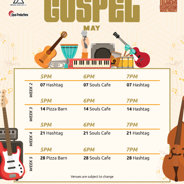 May 2025 Gospel Cafe Calendar Shillong